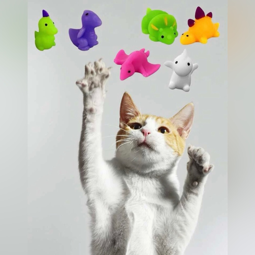 🐟 4 PIECE KITTY CAT SQUISHY TOY BUNDLE 🐟